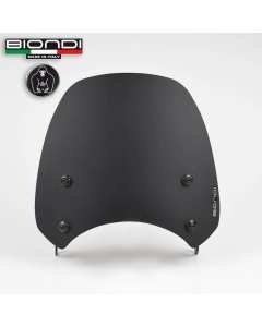 Cupolino Biondi per Triumph Scrambler 400 X nero opaco.