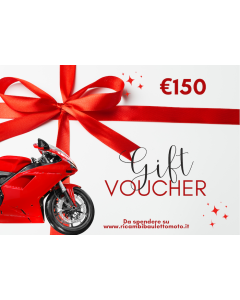 Card regalo per accessori moto da 150 euro