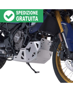Protezione paracoppa in alluminio silver SW-Motech MSS.05.845.10001/S per la moto Suzuki V-Strom 800DE.