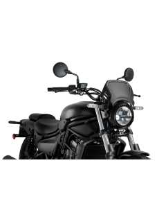 Puig 3593N cupolino in alluminio nero per la moto Triumph Scrambler 400 X