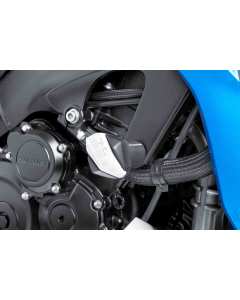 Puig  9866N6378B tampone paratelaio con cover colorata  bianca per moto YAMAHA YZF-R6 2020, montaggio facile e veloce, con libretto di istruzioni