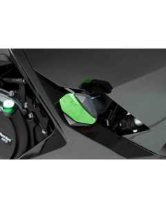 Puig 9863N6378V tampone paratelaio con cover colorata verde per moto YAMAHA YZF-R6 2020, montaggio facile e veloce, con libretto di istruzioni