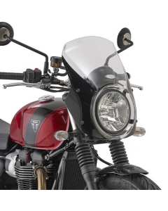 Givi 6407A cupolino trasparente per la moto Triumph Speed Twin 900 dal 2023.