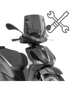 Givi A5623A attacchi per cupolino 5623S su Piaggio Liberty 50 / 125 / 150 dal 2025.