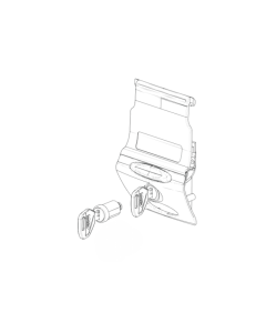 Givi Z641NM-E455R blocco cerniera montato bauletto E455.