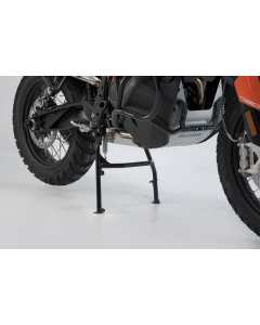 Cavalletto centrale HPS.04.918.10000/B realizzato in acciaio di colore nero realizzato da SW-Motech per moto KTM 790 Adventure R.