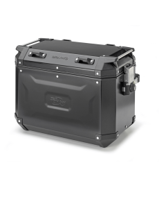Kappa KVG48BR K'Voyager valigia laterale destra in alluminio nero da 48 litri.