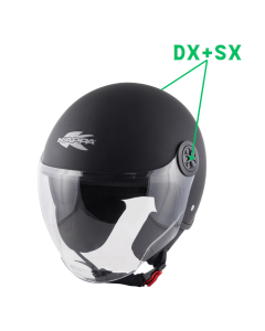 Kappa Z1833R placchete ferma visiera casco Demi JET KV59