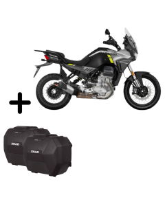 Kit valigie Shad SH38X nere e telaietti per Moto Guzzi Stelvio 1000