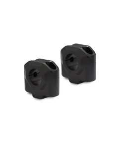 SW-Motech LEH.00.039.24100.30/B riser in alluminio neri per manubri moto da 28 con rialzo di 30 mm.