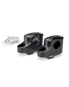 Puig 21811N riser Pullback neri da 20mm con avvicinamento di 16mm.