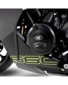R&G ECC0415R protezione carter motore sinistro per Triumph Daytona 660.