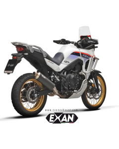 Exan XH20-00-ORC scarico terminale in carbonio OV-rally per Honda XL750 Transalp.