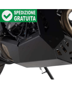 MSS.08.844.10000/B SW-Motech paracoppa nero in alluminio per la moto Kawasaki Versys 650.