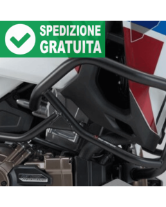 Barre paramotore in acciaio nero tubolari SW-Motech SBL.01.942.10001/B per la moto Honda CRF 1100 L Africa Twin Adventure Sports dal 2019.