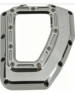 Trask TM-017CH cover CAM trasparente con cornice cromata per motori Twin Cam e M8
