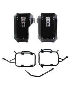 Unit Garage AL2C_BL+4502 coppia valigie Atlas alluminio 47L+41L con telai BMW F900GS.