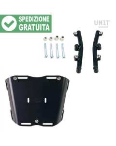 Unit Garage 3006_BL+AL5 supporto con piastra bauletto nera per Husqvarna Norden 901