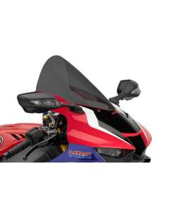 PUIG 20314F Cupolino R-Racing aerodinamicamente efficiente, maggiore altezza, deviazione del vento per non colpire il casco, per moto HONDA CBR1000RR-R FIREBLADE 2020