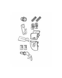 Shad 407310820 serratura completa per bauletto SH34