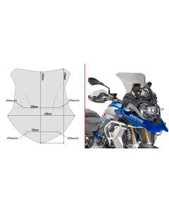 Givi 5124D cupolino specifico fumè per moto BMW R1250GS 2019