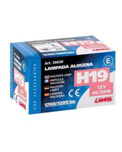 Lampa 58038 lampada alogena 12V H19 con omologazione E con attacco PU43t-3