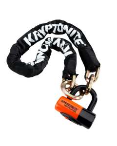 Kryptonite catena con anello New York da 130 cm e lucchetto Evolution 