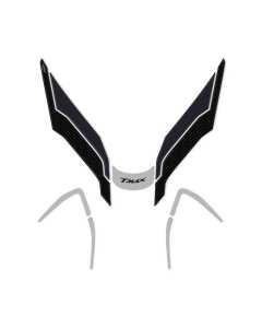 Yamaha T-Max 560 dal 2022 adesivi frontali in resina 3D carbon Labelbike 7438641576760