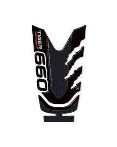 Adesivo paraserbatoio carbon in resina 3D per la moto Triumph Tiger Sport 660 Labelbike 7438641574544.