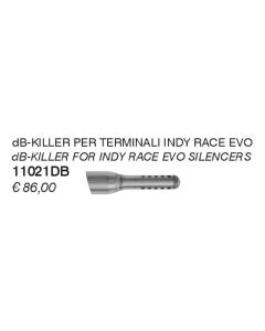 Arrow 11021DB dB-Killer per terminale Indy Race Evo Yamaha R1 dal 2025.