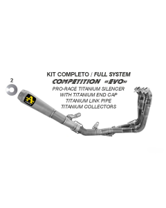 Arrow 71248CP kit completo Competition Evo Honda CBR1000RR-R dal 2025.