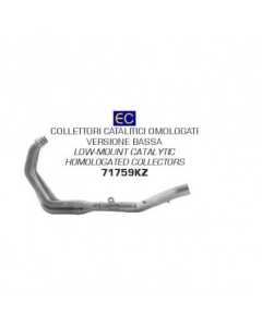 Arrow 71759KZ kit collettori catalitico omologato basso per Yamaha MT-09 dal 2021