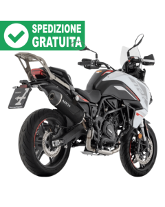 Arrow 71960AKN terminale Indy Race EVO alluminio "Dark" per Benelli TRK 702 X.