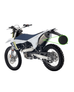 Arrow 72669AKN kit completo con terminale Explorer in alluminio Dark per Husqvarna 701 Enduro e Supermoto dal 2026.