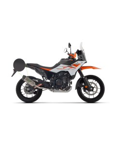 Arrow 72671AKN terminale Indy Race EVO alluminio dark con fondello carbonio per KTM 390 Adventure R / X dal 2025.