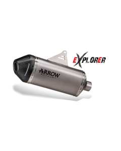 Arrow 72674PK terminale Explorer in titanio per Suzuki DR-Z4S / DR-Z4SM dal 2025.