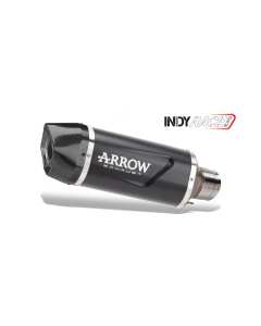 Arrow 77506AKN terminale Indy Race EVO alluminio dark con fondello carby Moto Guzzi V100 Mandello / Stelvio dal 2025.
