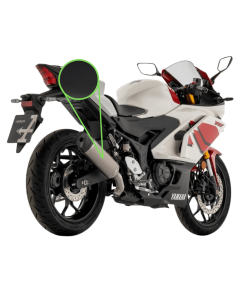 Arrow 77516AKN terminale omologato Icon in alluminio Dark per Yamaha YZF R3 dal 2025.