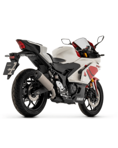 Arrow 77516PK terminale omologato Icon in titanio per Yamaha YZF R3 dal 2025.