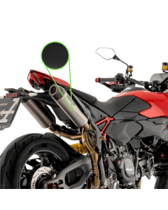 Arrow 77518PRN Terminali di scarico Round Sil titanio Dark omologati per Ducati Hypermotard V2 / V2 S dal 2026