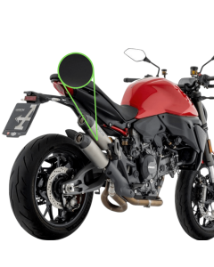 Arrow 77521PRN silenziatori Round-Sil in titanio Dark per Ducati Monster 890 V2 dal 2026.