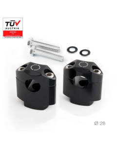 Barracuda N1017/U riser manubrio moto da 28 mm.