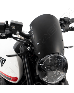 Barracuda TR6300-21N cupolino classic in alluminio nero per moto Triumph Trident 660