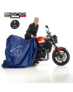 Biondi 5535013 telo coprimoto per moto maxi e maxi-scooter con parabrezza e bauletto.