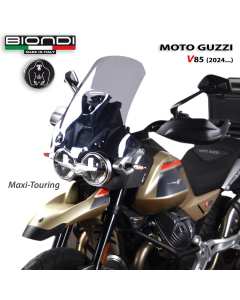 Cupolino Maxi-Touring Biondi per Moto Guzzi V85 TT dal 2024.