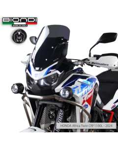 Biondi 8010532 cupolino fumé scuro Standard per Honda Africa Twin CRF1100L dal 2024.