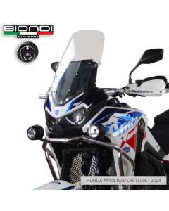 Biondi 8010533 cupolino Touring trasparente per Honda Africa Twin CRF1100L dal 2024.
