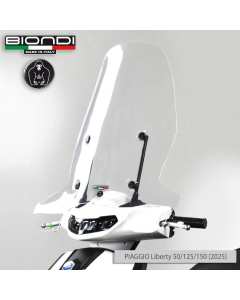 Biondi 8061303 parabrezza Linea CLUB per Piaggio Liberty 50 125 150 e Liberty S 2025.