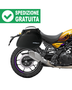 Coppia di borse con logo Guerrilla per la moto Royal Enfield Guerrilla 450.