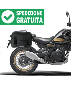 Borse laterali con scritta Himalayan per la moto Royal Enfield himalayan 450.